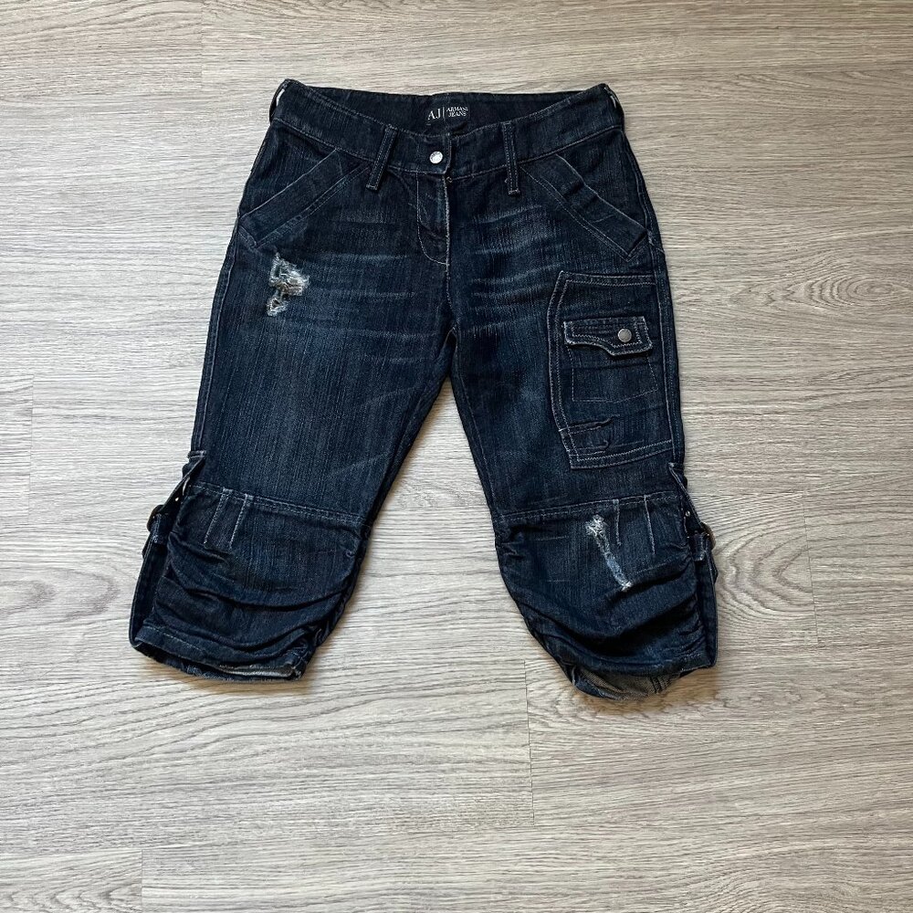 Armani Jeans Y2K Knee Length Jeans Shorts